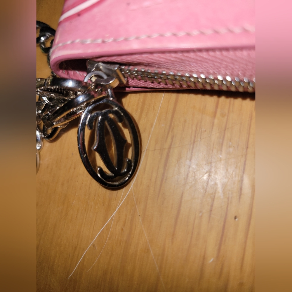Cartier Pink zippy wallet, COA, box - Picture 12 of 16